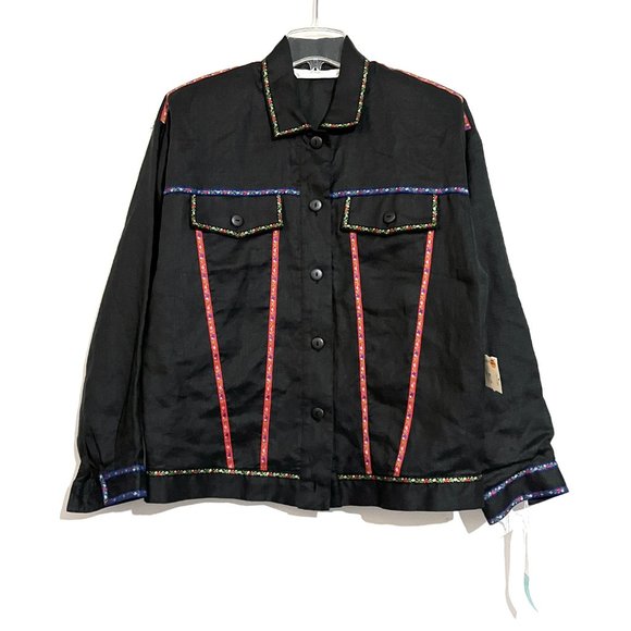 Brett Harrison Vintage Oversized Linen Button Up - Picture 14 of 14